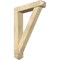 Ekena Millwork Traditional Arts and Crafts Rough Sawn Bracket w/ Offset Brace, Douglas Fir, 6"W x 28"D x 40"H BKT0604X28X40TRA03RDF - alternate 1